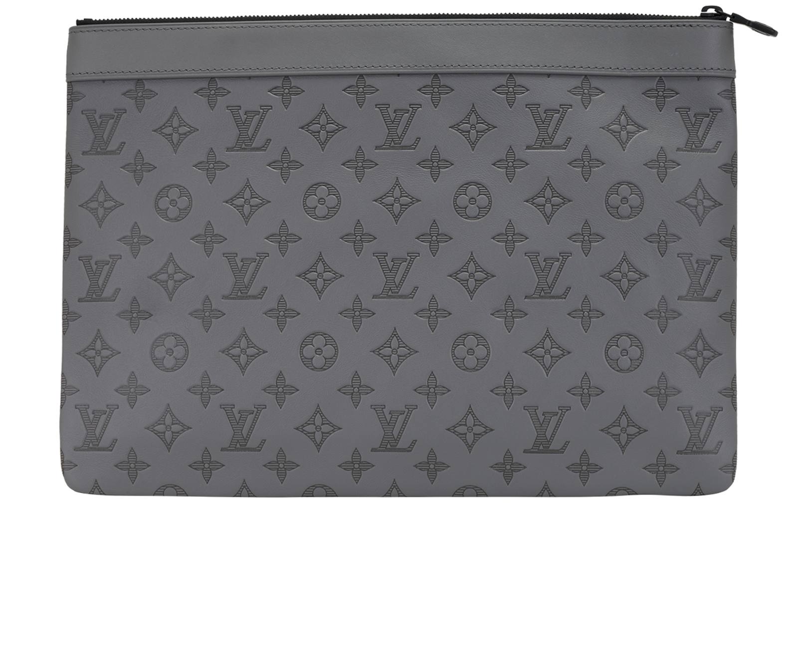 Louis Vuitton To-Go Pochette, &pound;490, Accessories, Grey, Leather, Back view